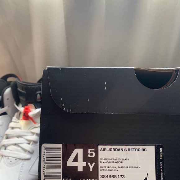 Air Jordan 6 Retro White Infrared - Picture 6 of 6